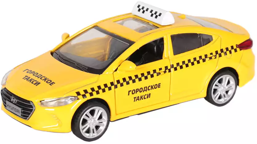 Модель машины Hyundai Elantra Такси 1:40 (11,5см) 67372 Инерционный механизм