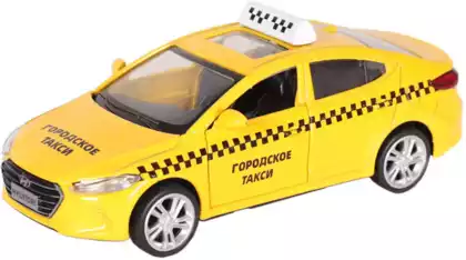 Модель машины Hyundai Elantra Такси 1:40 (11,5см) 67372 Инерционный механизм
