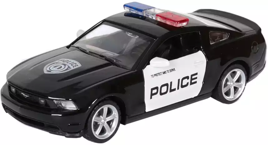 Модель машины Ford Mustang GT Полиция 1:32 (15см) 32307A Инерционный механизм