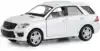 Модель машины Mercedes-Benz ML63 AMG 1:32 (15см) 32339 Инерционный механизм, Белый