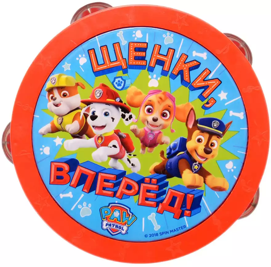 Игрушка музыкальная Бубен Щенячий патруль 34812