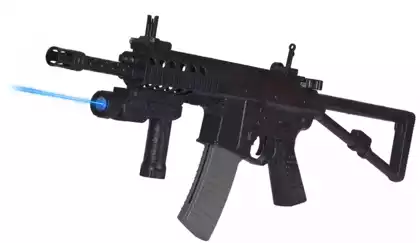 Автомат пневматика KAC PDW 71см + фонарик 1977A