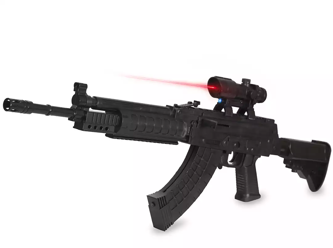 Автомат пластмассовый 75см M775A с лазером и фонариком