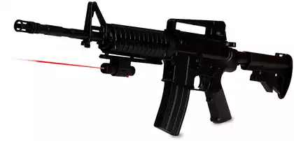 Автомат пластмассовый M4 73см M43 с лазером