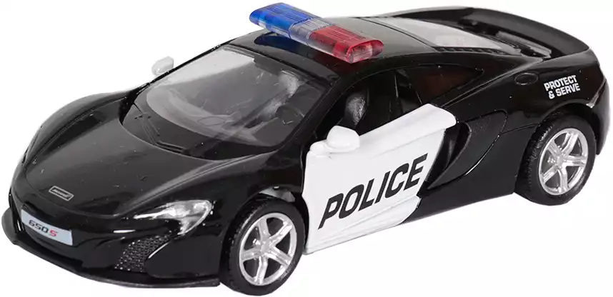 Модель машины McLaren 650S Полиция 1:36 13см 554992P Инерционный механизм