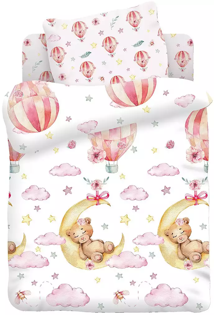 Комплект постельного белья Juno Сонная мишка-девочка