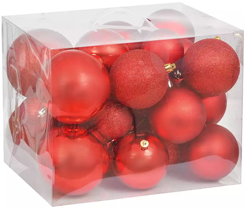 Набор шаров 26 шт красный AS 30