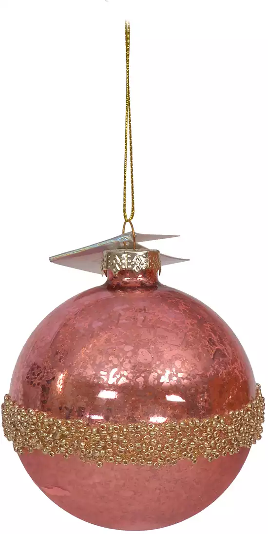 Новогодний шар стеклянный 8 см 34200