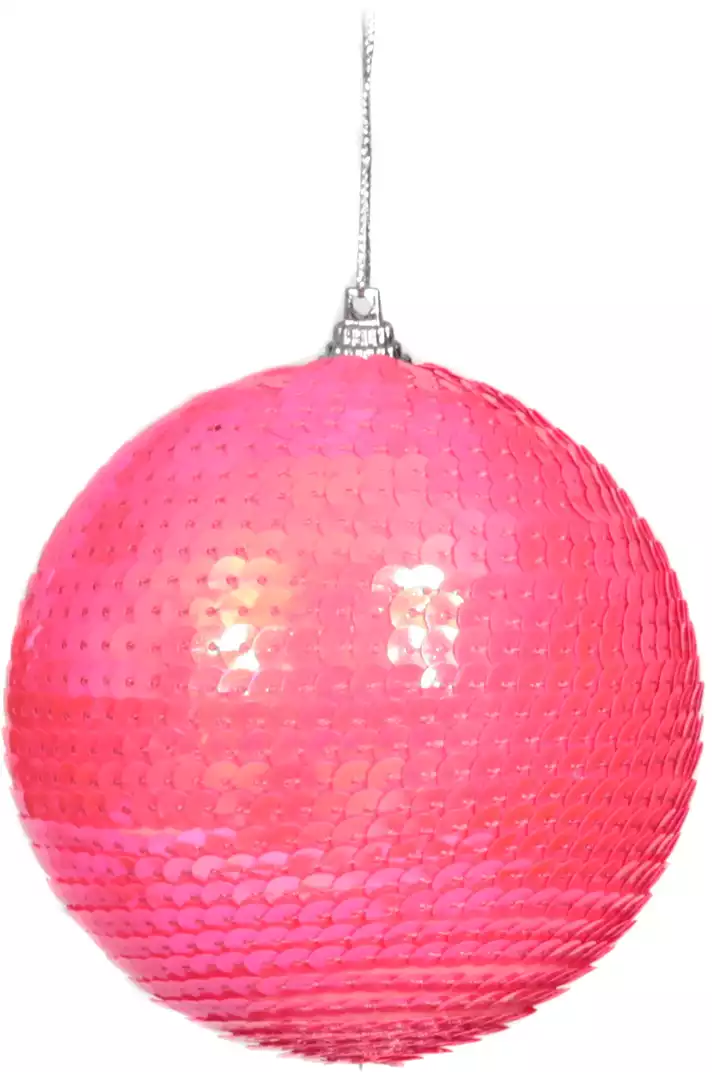 Новогодний шар 10 см красный A3728-10К