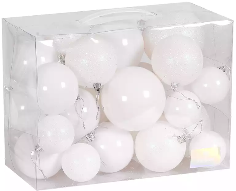 Набор шаров 26 шт белый 058D-1338D