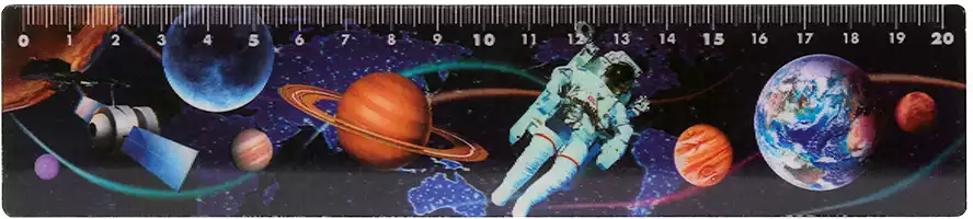 Линейка 20см Космос 3D 058D-1276D