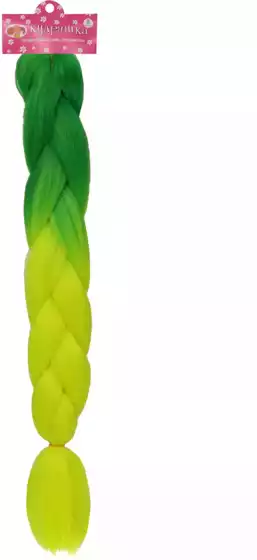 Канекалон 50 см зеленый салат перелив 058D-1449D