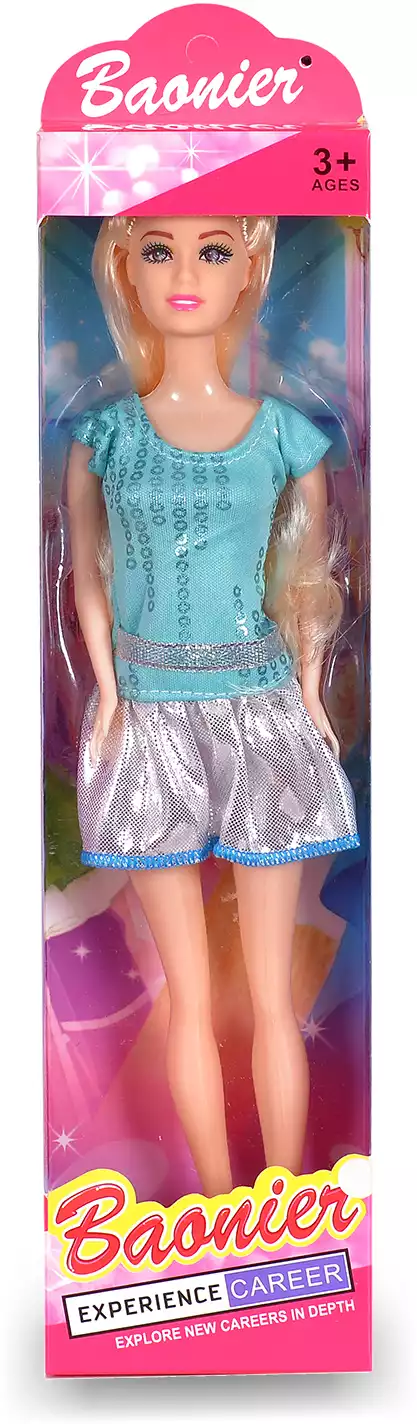 Кукла в блестящем платье JJ8695-3