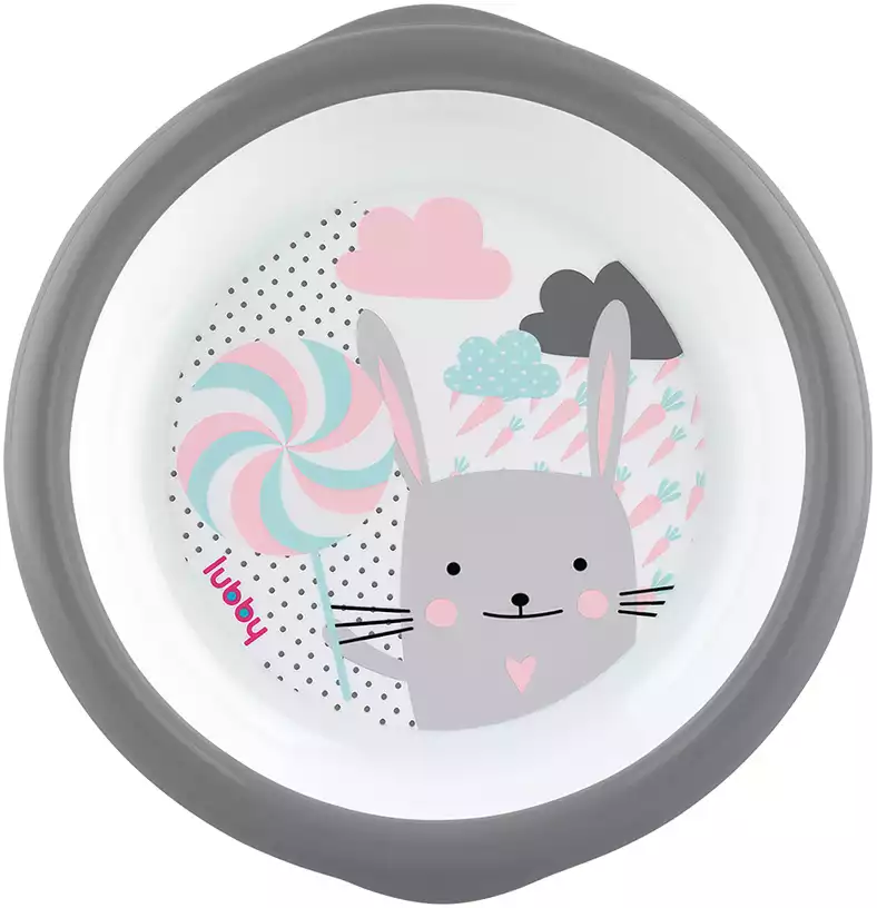 Тарелка на присоске LUBBYот 6 мес., 250 мл. TPE 23870