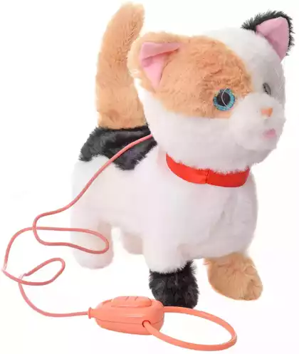 Мягкая игрушка Кошка Абби механическая 25 см JX-14180