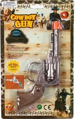 Револьвер металл 22см на ленточных пистонах(100) TC7668AS