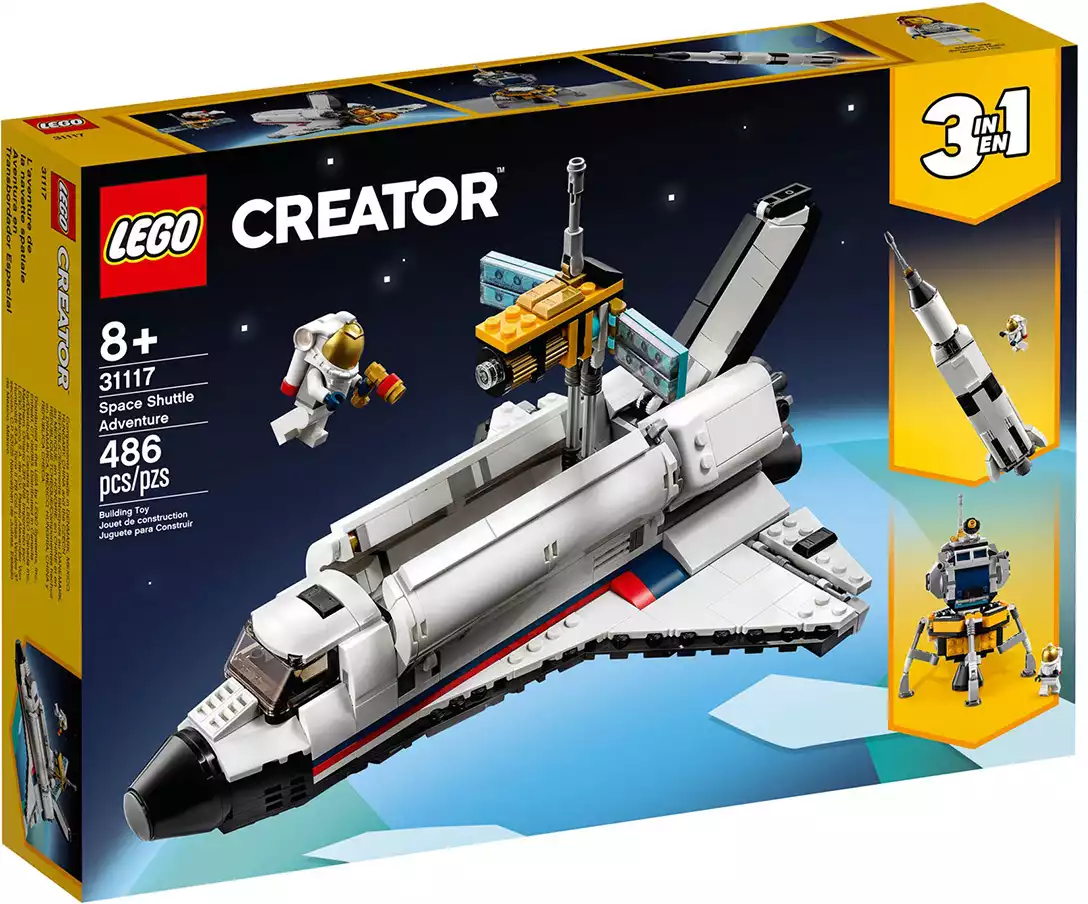 Конструктор Приключения на космическом шаттле 486 дет. 31117 LEGO Creator