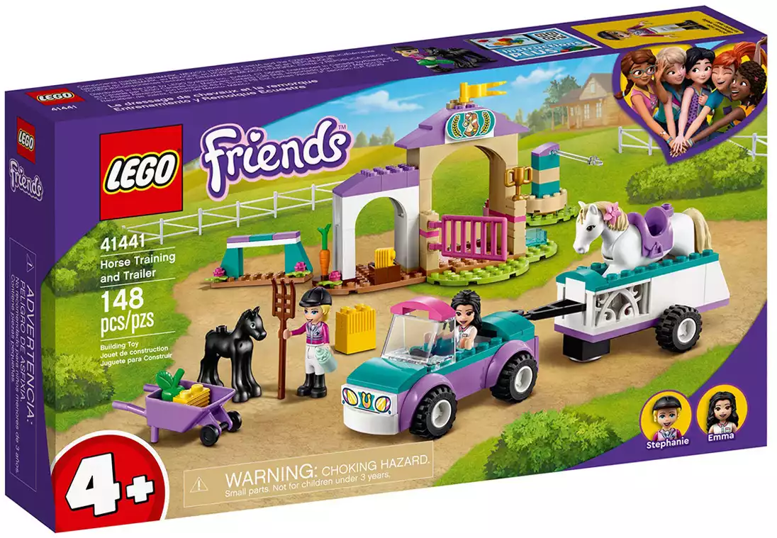 Конструктор Тренировка лошади и прицеп для перевозки 148 дет. 41441 LEGO Friends