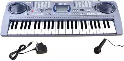 Синтезатор с микрофоном 54кл LCD дисплей USB MQ-MQ-808USB-WB