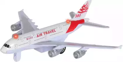 Модель самолета AIRBUS A380 1:300 (17,5см) свет, звук, инерция 19870