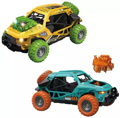Игровой набор из 2-х машинок Взрывной двигатель 4WD 1:32 свет, звук, инерция 33668