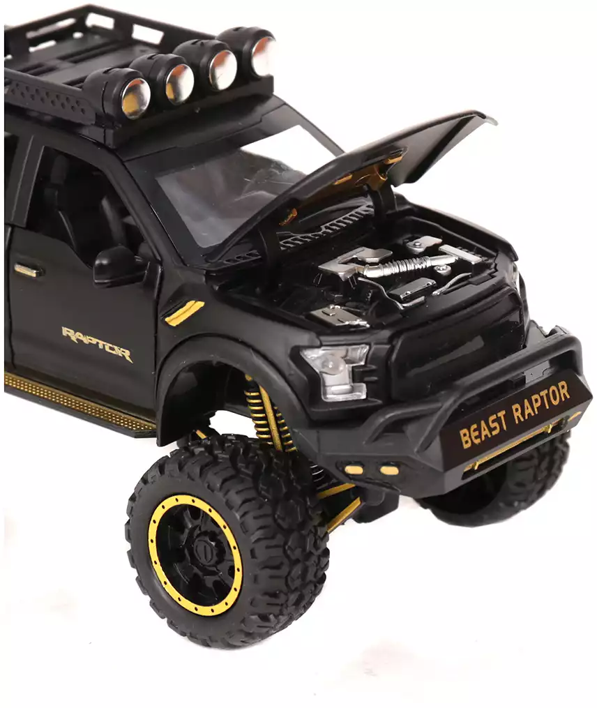 Модель машины Ford F-150 Raptor 6х6 + мотоцикл 1:28 свет, звук, Инерционный  механизм 10931 купить в Тольятти - интернет магазин Rich Family