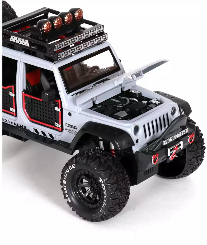 Модель машины Jeep Wrangler 1:24 (21см) свет, звук, Инерционный механизм  4WD 33489 купить в Тюмени - интернет магазин Rich Family