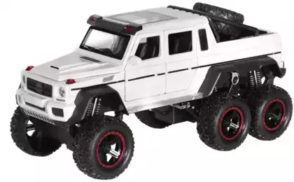 Мод. маш. 1:24 Mercedes-Benz G55 6х6 (18,5см) на амортизаторах, свет, звук,Инерционный механизм 21288