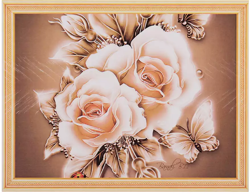 Алмазная мозаика 40*50 23249 Королева цветов