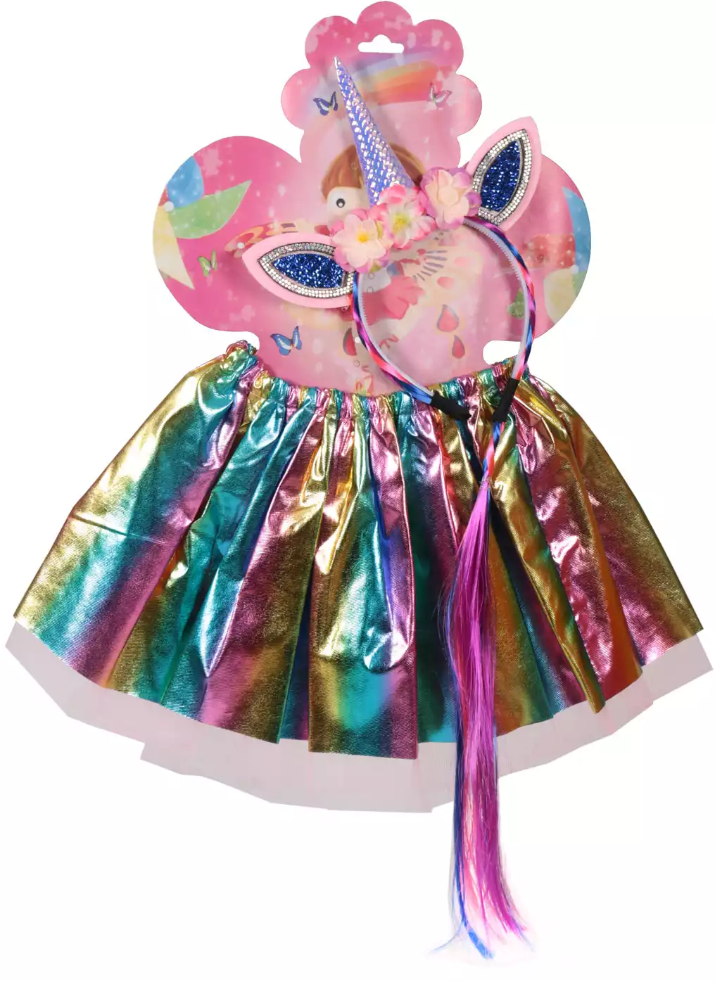 Карнавальный костюм единорог (юбка и ободок) 058D-1587D