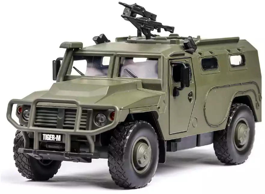 Модель машины ГАЗ ТИГР-М 1:32 (17,5см) свет, звук, инерция JK823533