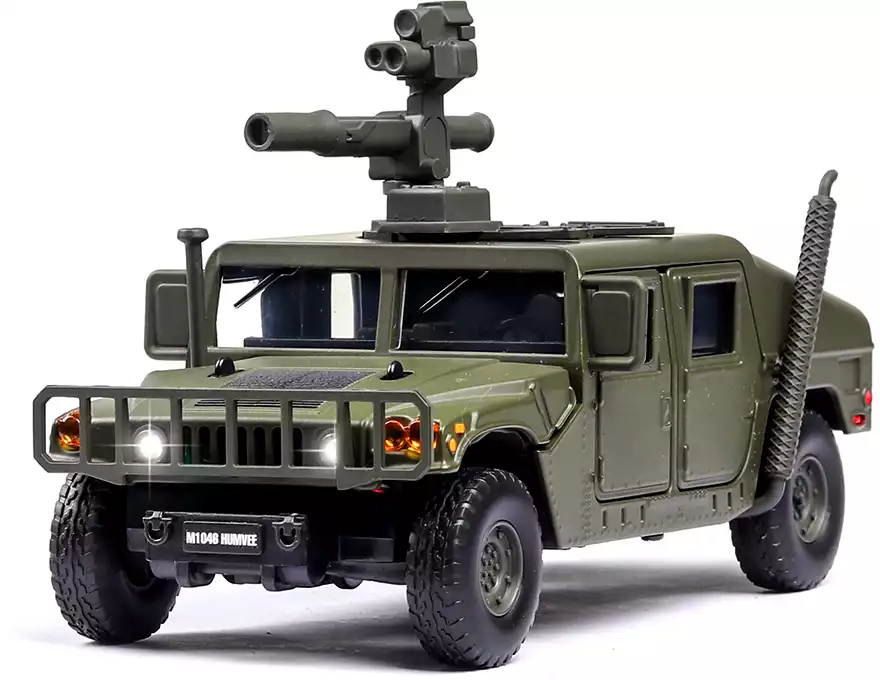 Модель машины Hummer H1 1:32 (16,5см) свет, звук, инерция JK823534