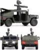 Модель машины Hummer H1 1:32 (16,5см) свет, звук, инерция JK823534
