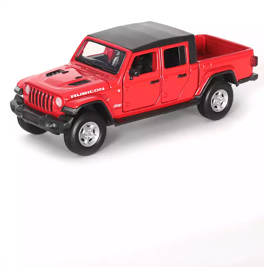 Модель машины Jeep Gladiator с 2 мотоциклами 1:32 (17см) свет, звук,  Инерционный механизм 823569