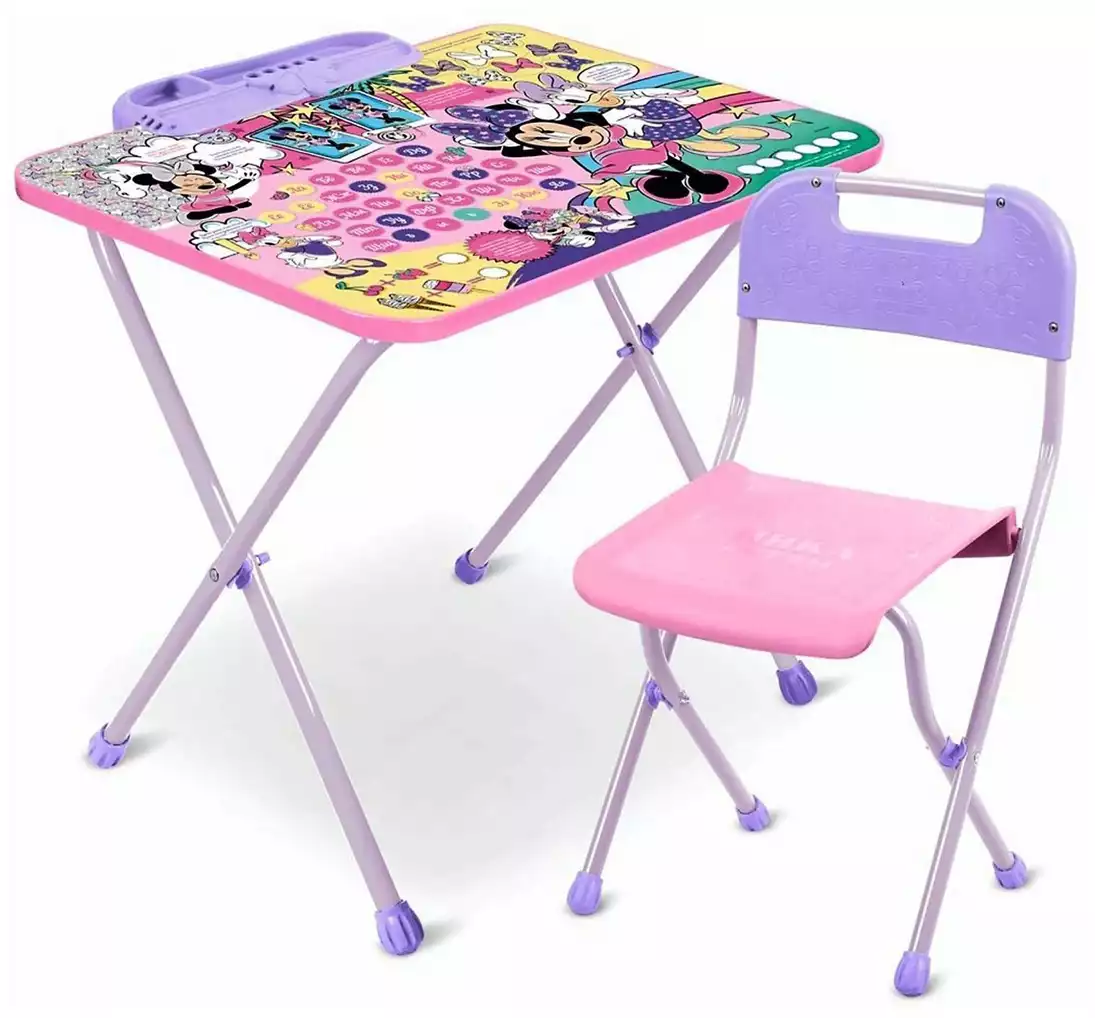 Стол-стул детский Ника Disney 1 Д1МН Минни Маус
