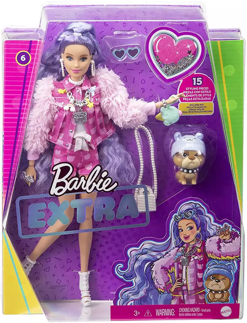 Кукла Barbie GXF08 Экстра Милли с сиреневыми волосами купить в Красноярске  - интернет магазин Rich Family