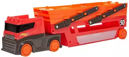 Грузовик Hot Wheels Мега Грузовик с хранилищем для машинок GHR48