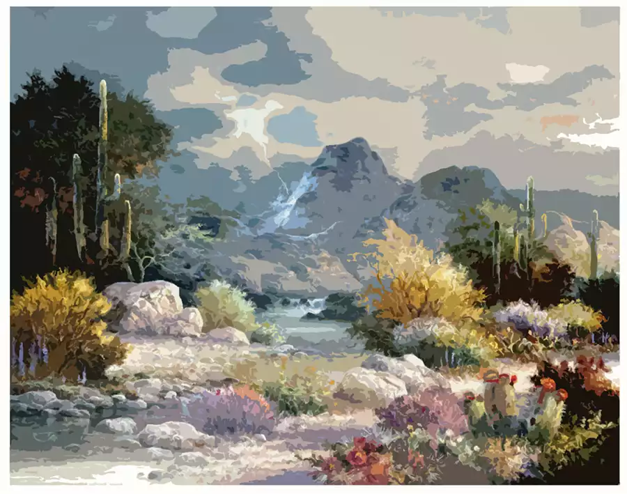 Рисование по номерам 40*50 GX40681 Милый пейзаж