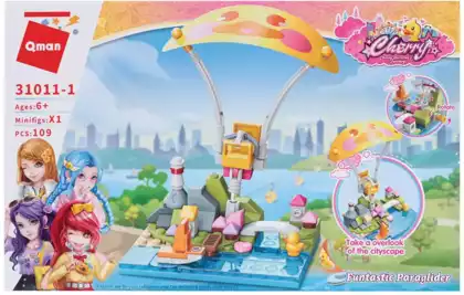 Конструктор блочный Фантастический полет на параплане 31011-1 Qman 109 дет.