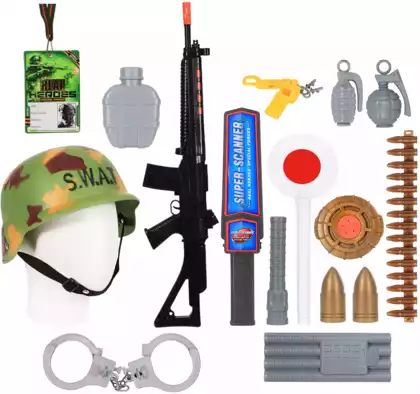 Набор оружия Военного с каской WB 66518