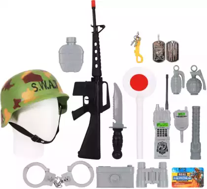 Набор оружия Военного с каской WB 66520