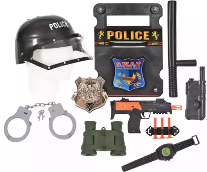 Набор оружия полиции с автоматом-трещеткой MP5 WB BN369P-07A
