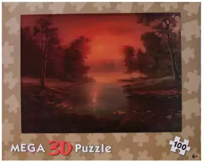 Пазл 3D Рассвет у реки 100 дет TMS1618398