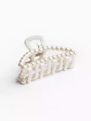 Зажим для волос краб жемчуг 1 шт 058D-1907D KEANU