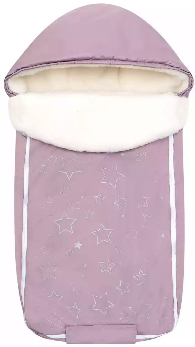 Комплект зима мех Морозко р.68 Звезды розовый 1301 Славтекс