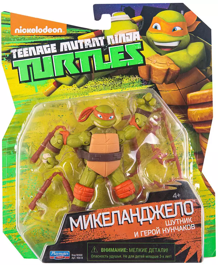 Фигурка TMNT Черепашки-ниндзя Микеланджело 12см 90618 купить в Уфе -  интернет магазин Rich Family