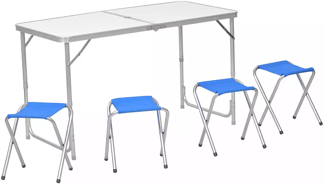 Набор стол складной 120*60*70 см и 4 стула RUSH WAY