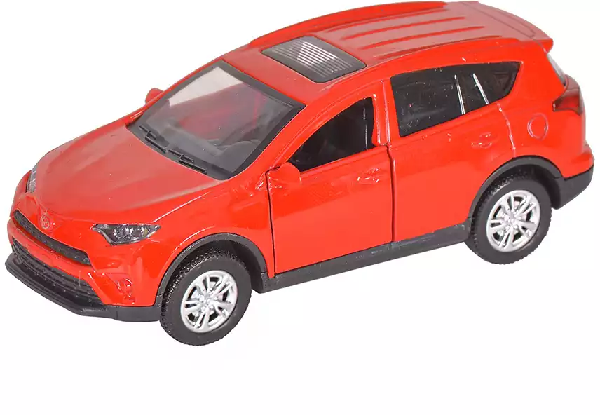 Модель машины 1:36 Toyota RAV4 свет, Инерционный механизм Красный WB FY6198