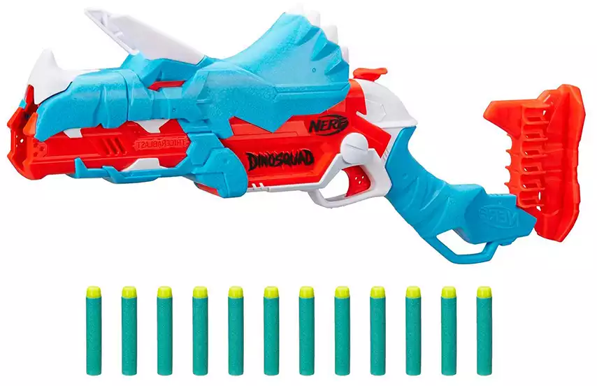 Бластер NERF (НЁРФ) F0803EU4 Дино Трицерабласт в/к