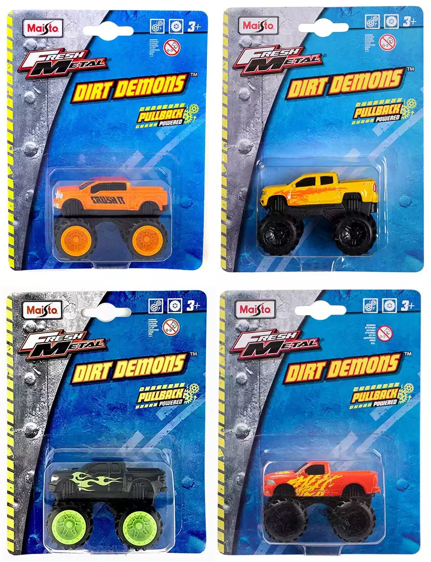 Модель машины 1:64 MAISTO FM 3 Dirt Demons Off-road (7,5см) 15030 инерция в  ассортименте купить в Уфе - интернет магазин Rich Family